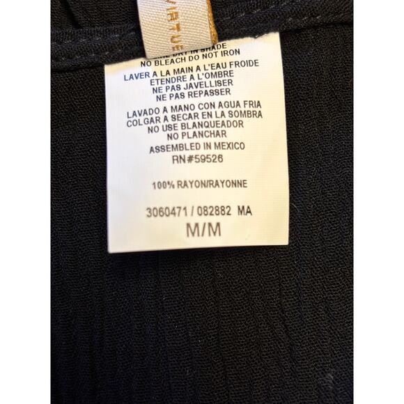 Becca by Rebecca Virtue Ponza Plunge Mini Dress in Black Size M Beach Cover Up - Picture 6 of 6